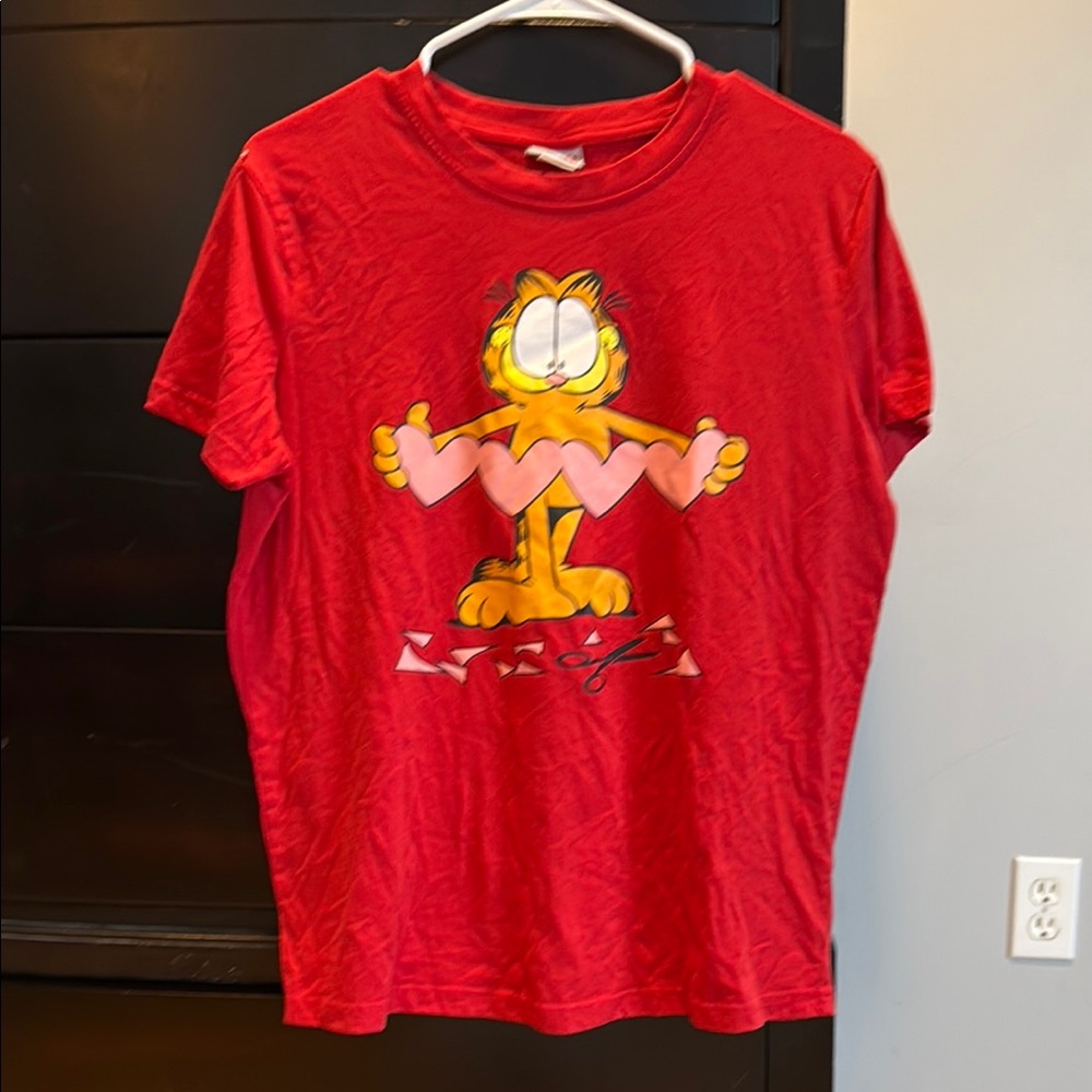 Garfield Red Short Sleeve Tee